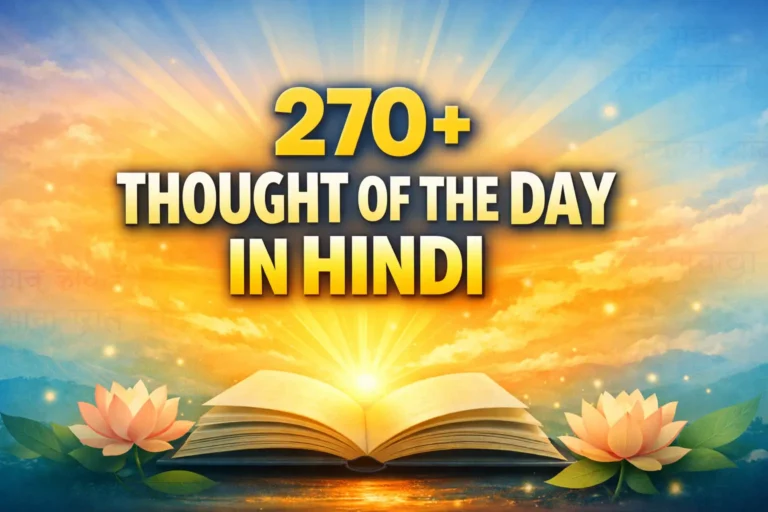 270+Thought of the Day in Hindi
