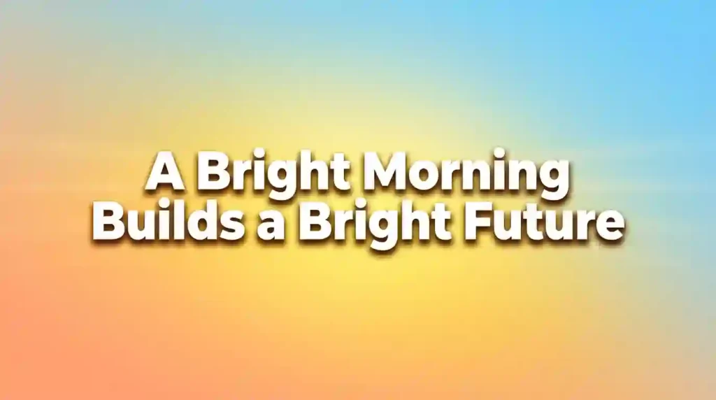 good morning thought of the day image