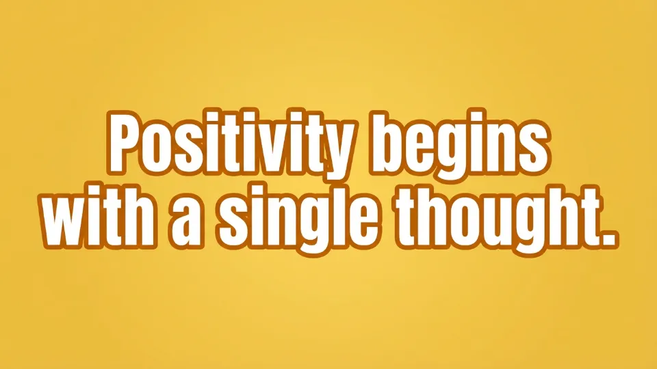 positive thought of the day image