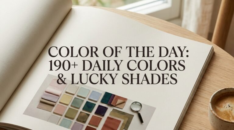 Color of the Day: 190+ Daily Colors & Lucky Shades