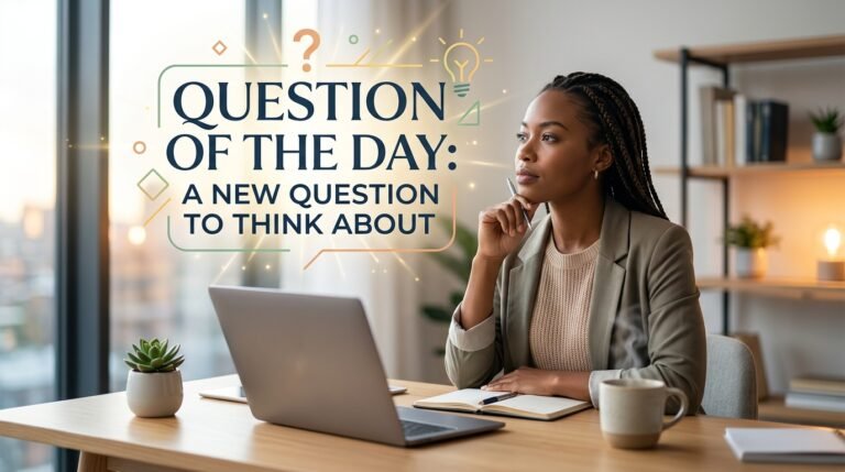 Question of the Day: A New Question to Think About