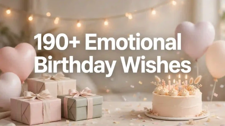 190+ Emotional Birthday Wishes to Make Someone Feel Truly Special 190+ Emotional Birthday Wishes to Make Someone Feel Truly Special