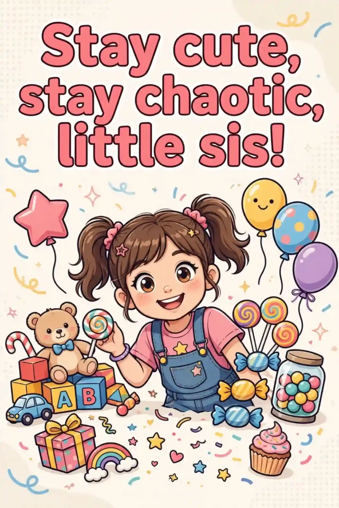 Funny Birthday Wishes for Little Sister