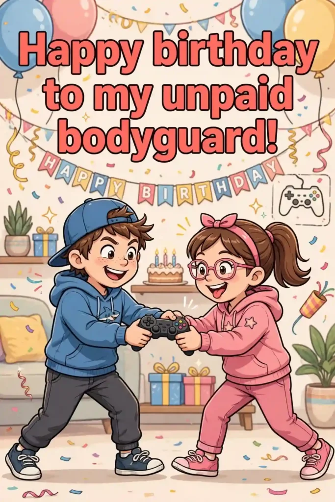 Funny Birthday Wishes for Sister from Brother