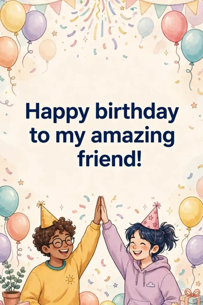 Simple Birthday Wishes for Friends