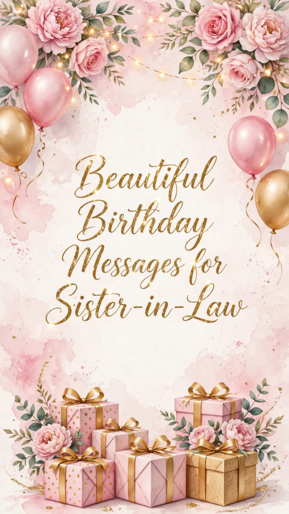 Beautiful Birthday Messages for Sister-in-Law