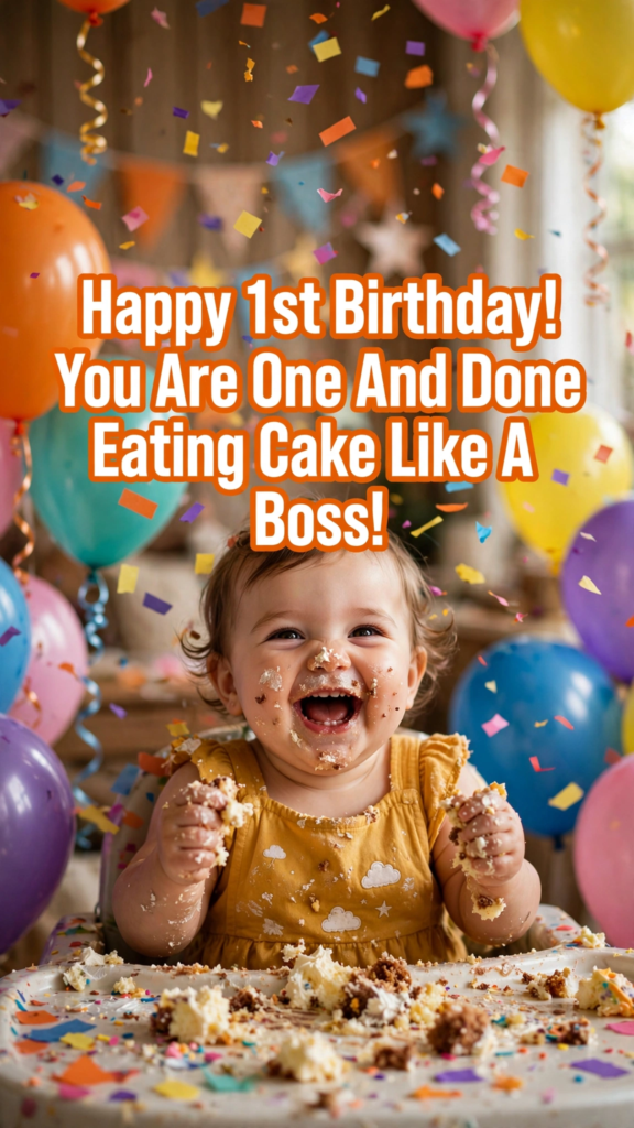 Sweet 1st Birthday Wishes for Baby