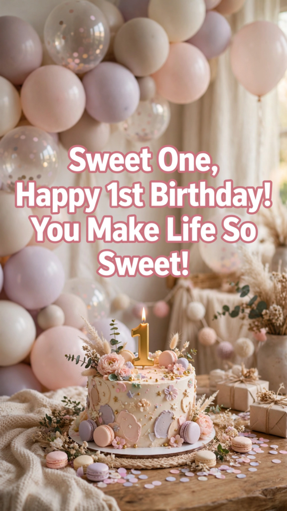 1st Birthday Wishes From Family and Friends