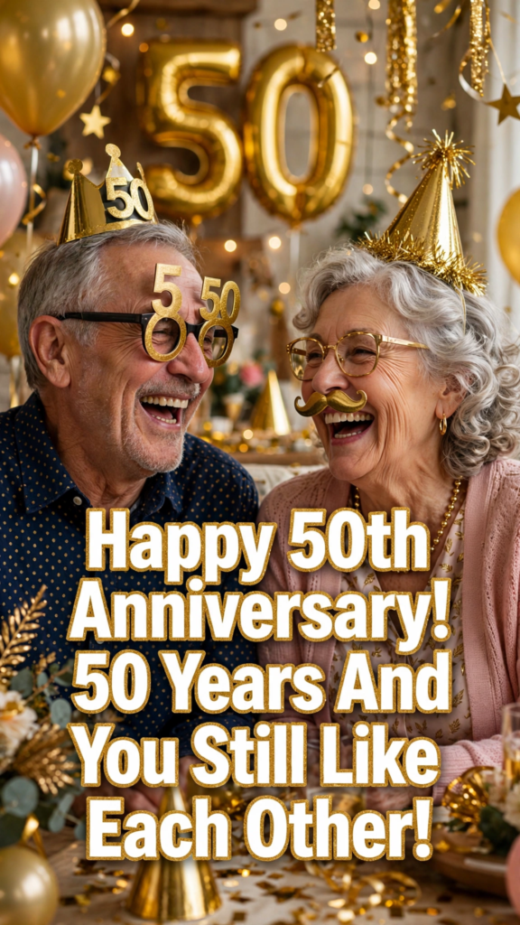 50th Wedding Anniversary Wishes for Husband and Wife