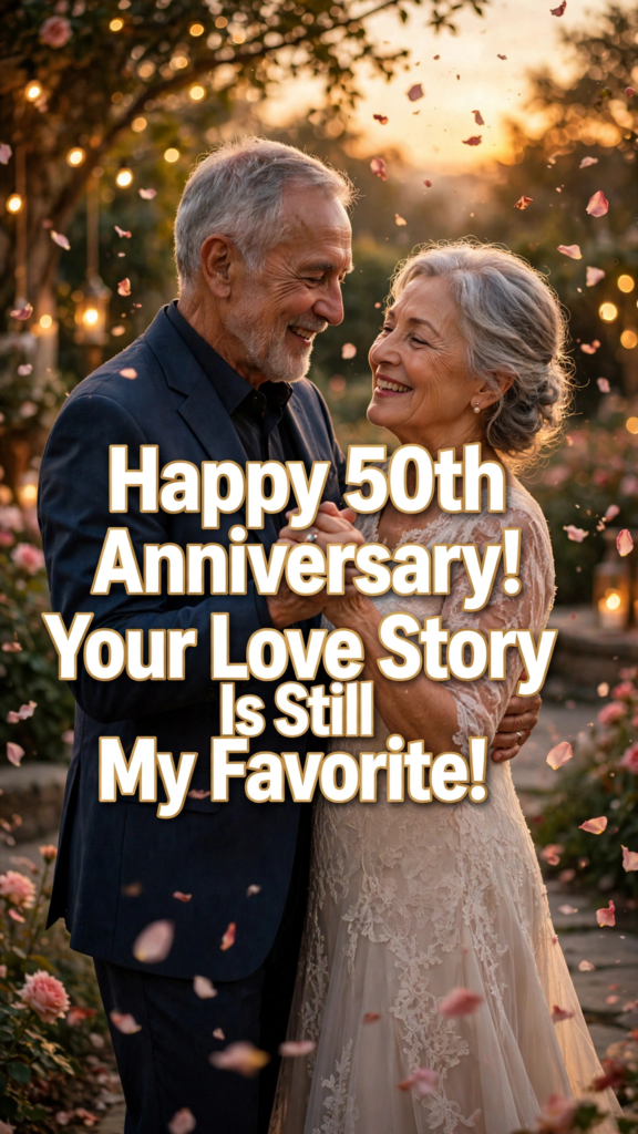 Romantic 50th Wedding Anniversary Wishes