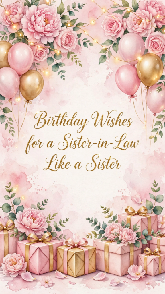 Birthday Wishes for a Sister-in-Law Like a Sister