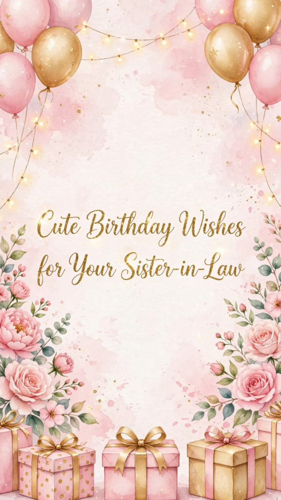 Cute Birthday Wishes for Your Sister-in-Law