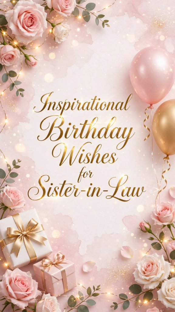 Inspirational Birthday Wishes for Sister-in-Law
