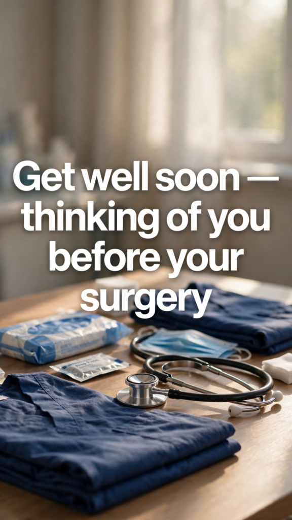 5. Get Well Wishes Before Surgery