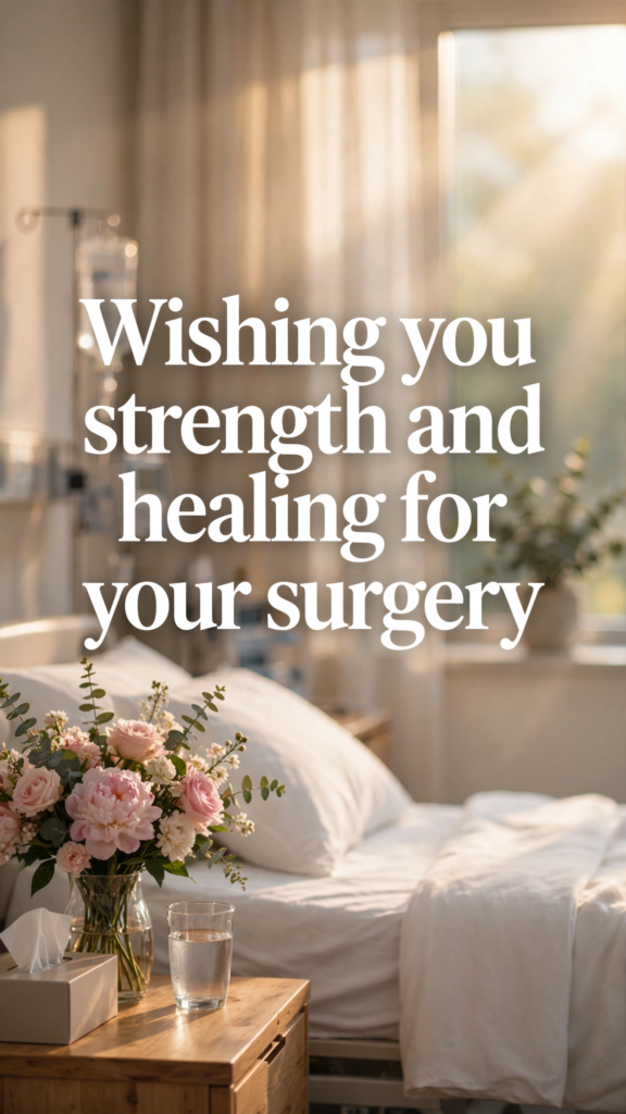 4. Comforting Surgery Wishes for a Loved One