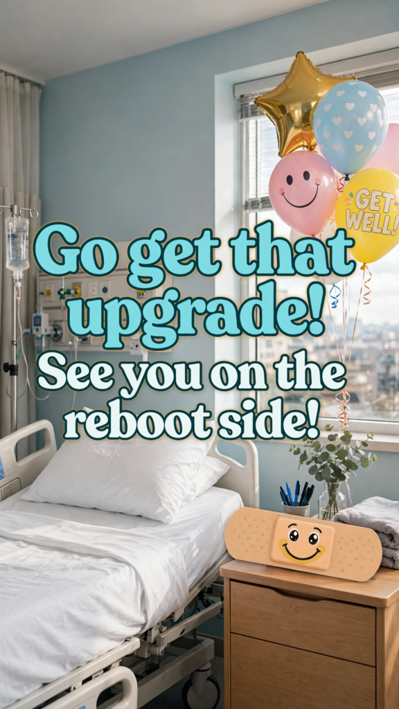 9. Funny and Lighthearted Surgery Wishes