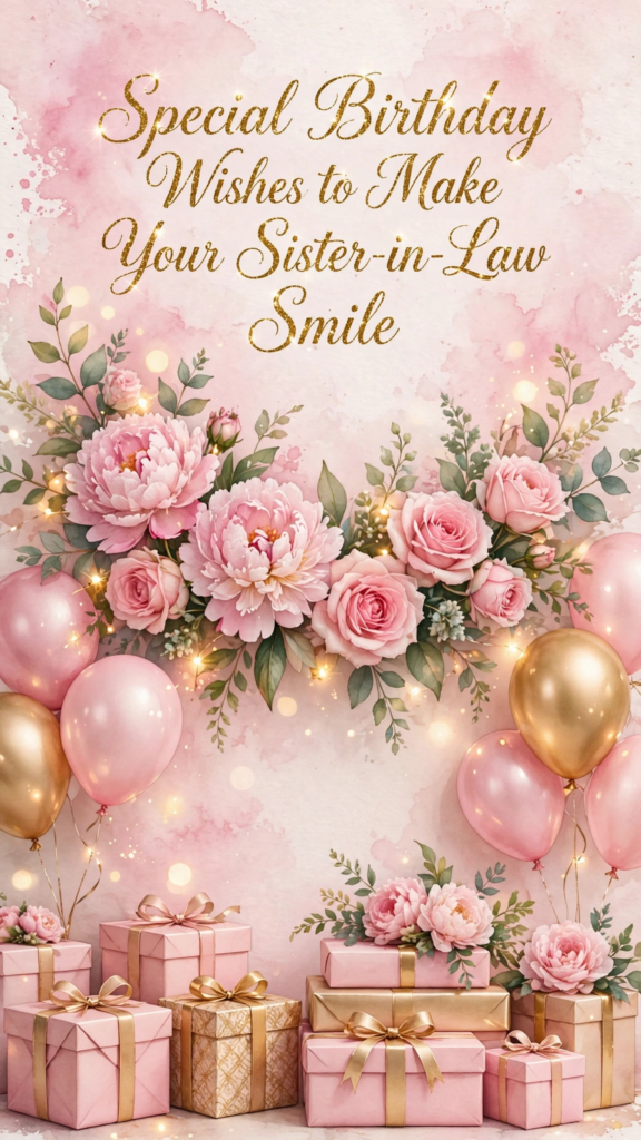 Special Birthday Wishes to Make Your Sister-in-Law Smile