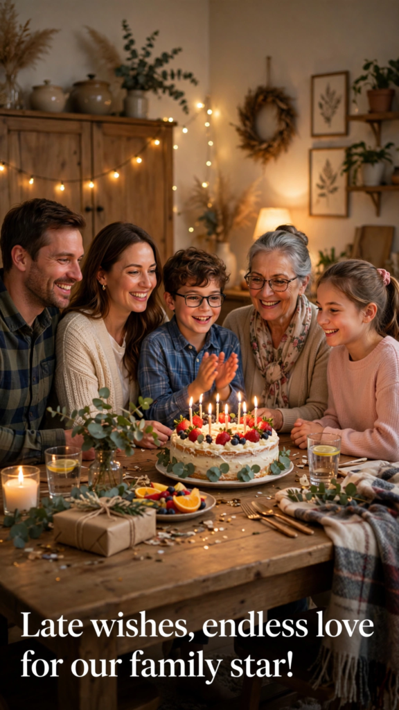 3. Late Birthday Wishes for Family