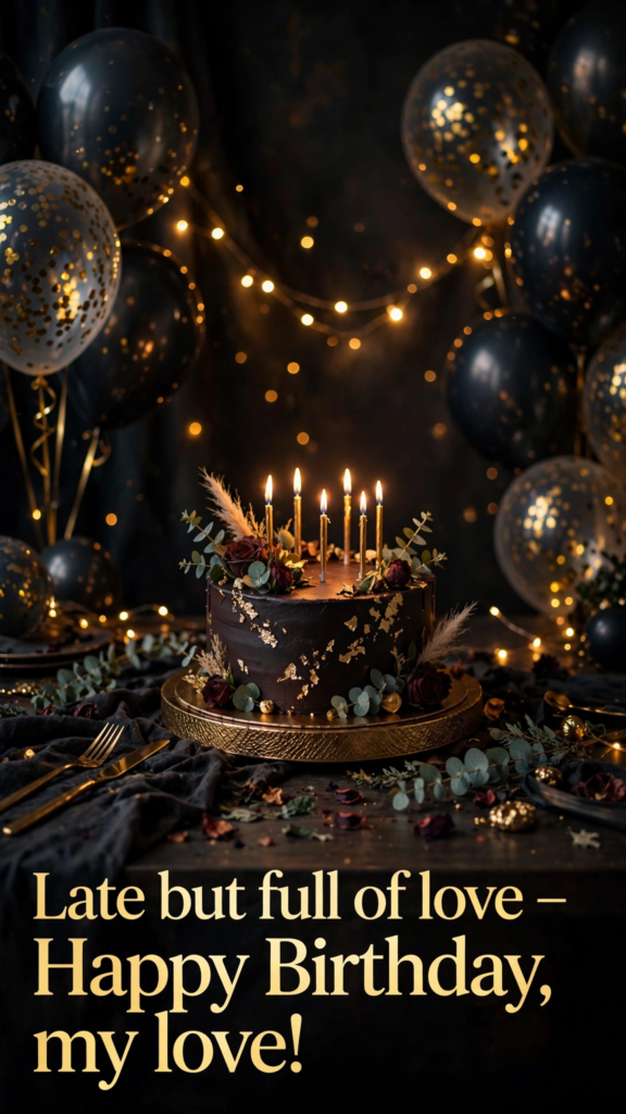 9. Heartfelt Late Birthday Wishes
