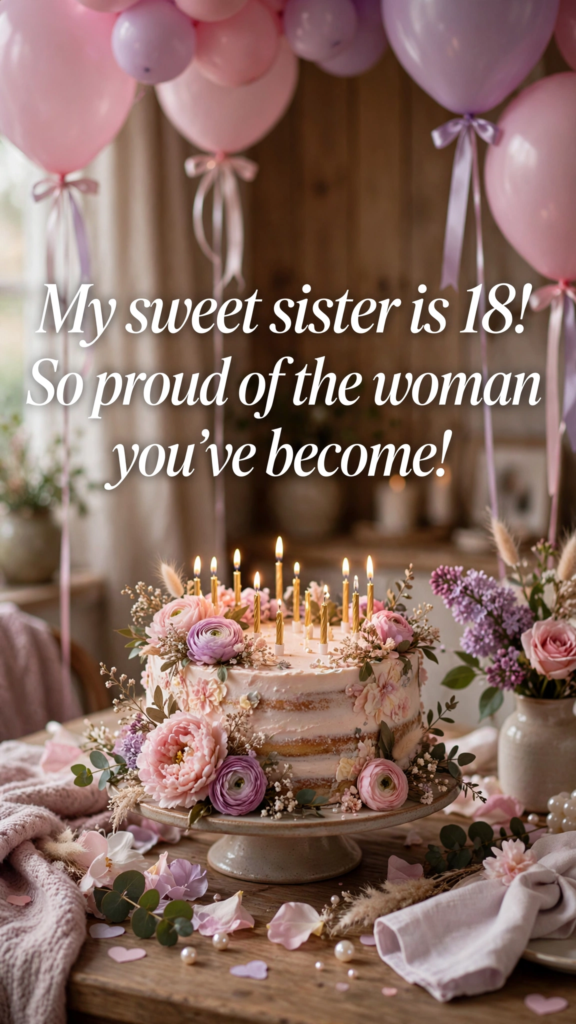 Sweet 18th birthday wishes