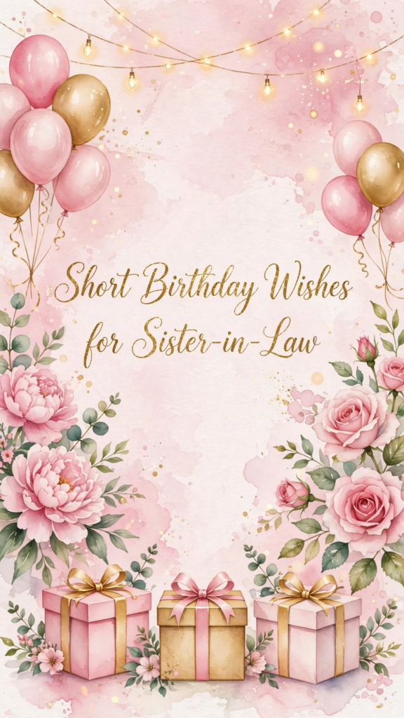 Short Birthday Wishes for Sister-in-Law