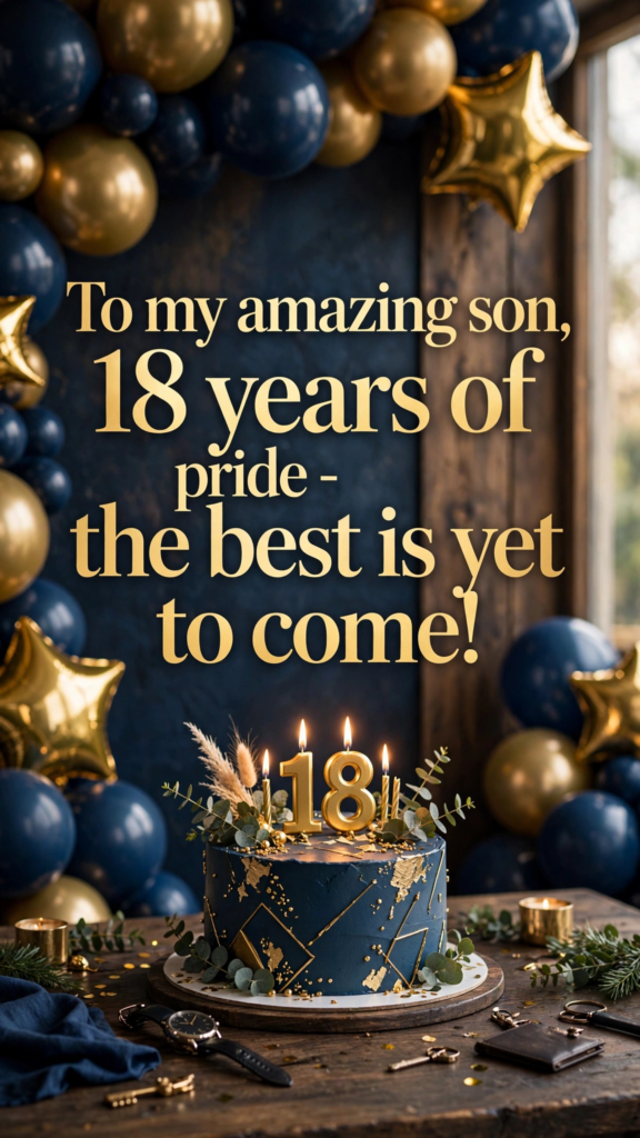 18th Birthday Wishes for Son