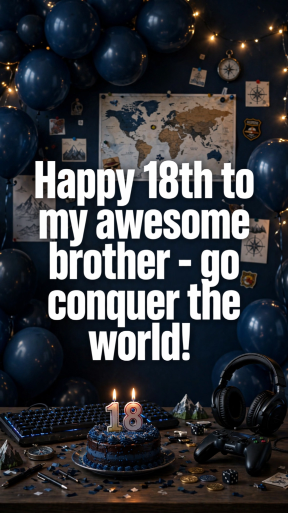 18th Birthday Wishes for Brother