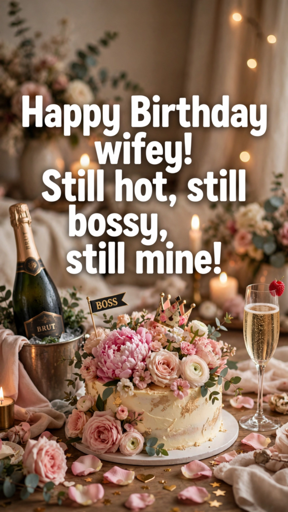 6. Funny Birthday Wishes for Wife