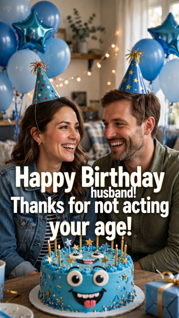 5. Funny Birthday Wishes for Husband