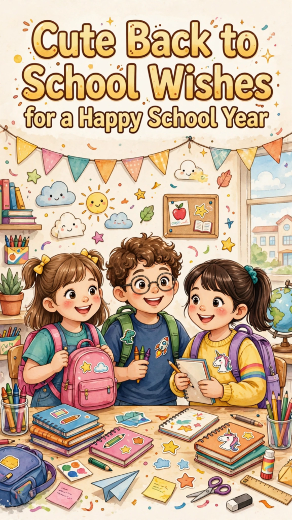 Cute Back to School Wishes for a Happy School Year