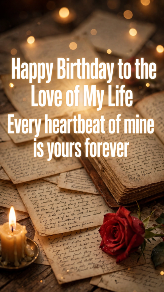 10. Deep Birthday Wishes for the Love of Your Life