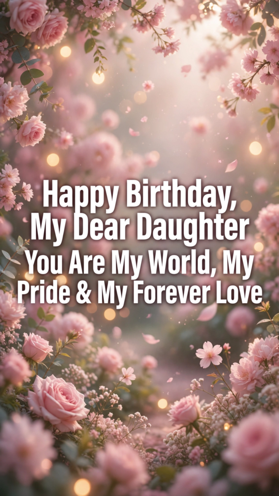 1. Heart Touching Birthday Wishes for Daughter