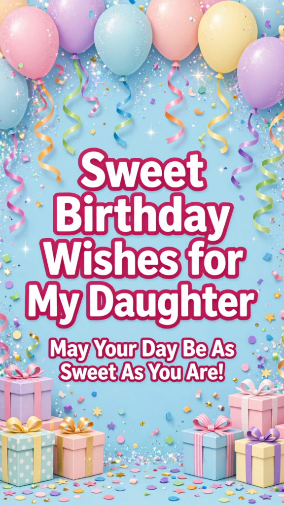 2. Sweet Birthday Wishes for Daughter