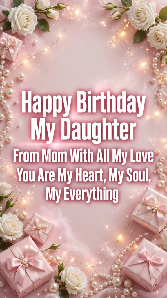 4. Birthday Wishes for Daughter From Mom