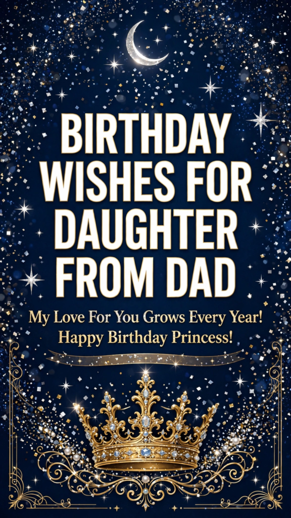 5. Birthday Wishes for Daughter From Dad