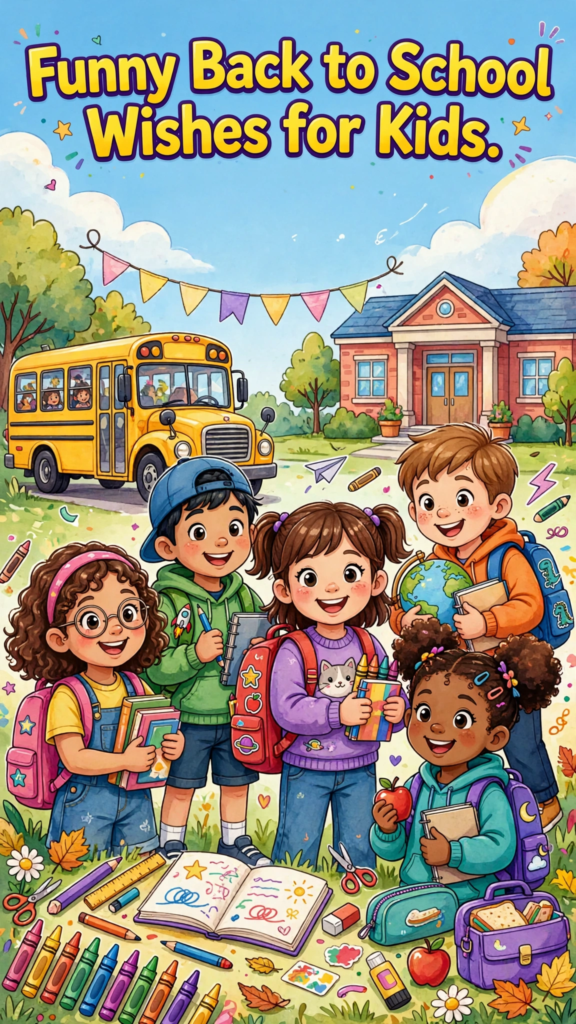 Funny Back to School Wishes for Kids