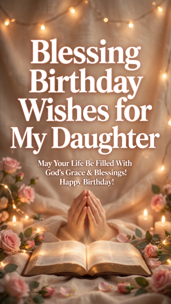 10. Blessing Birthday Wishes for Daughter