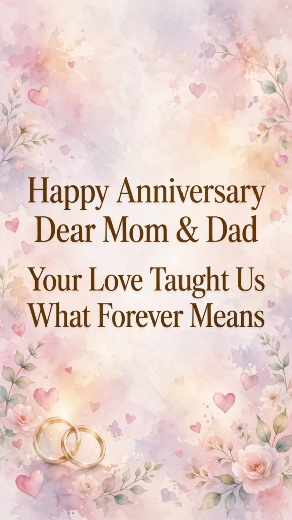 Emotional Anniversary Messages for Parents