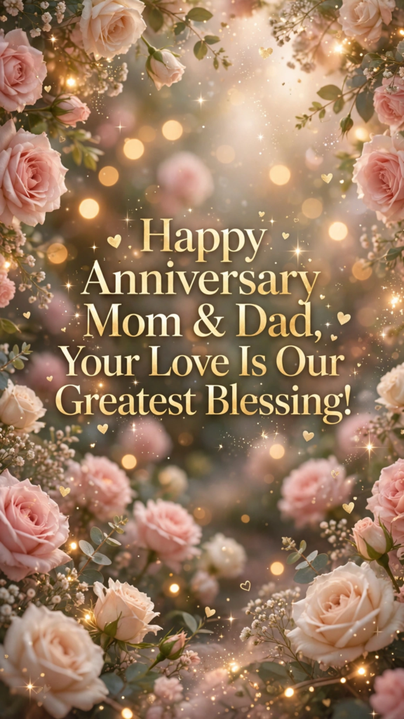 Sweet Anniversary Wishes for Mom and Dad