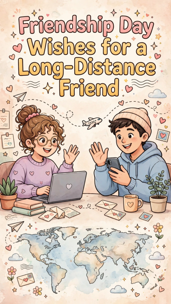 Friendship Day Wishes for a Long-Distance Friend