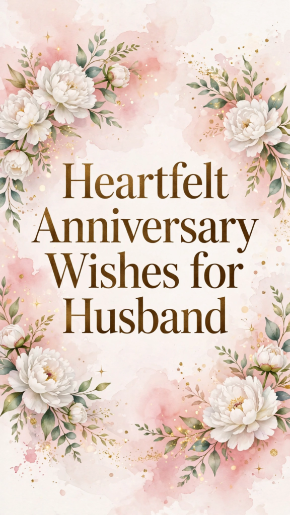 Heartfelt Anniversary Wishes for Husband