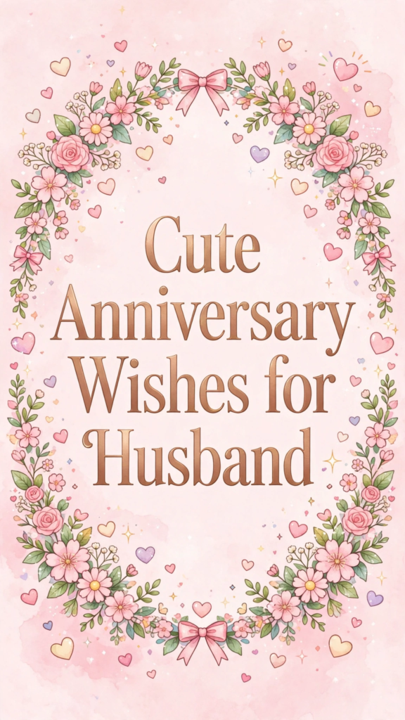 Cute Anniversary Wishes for Husband