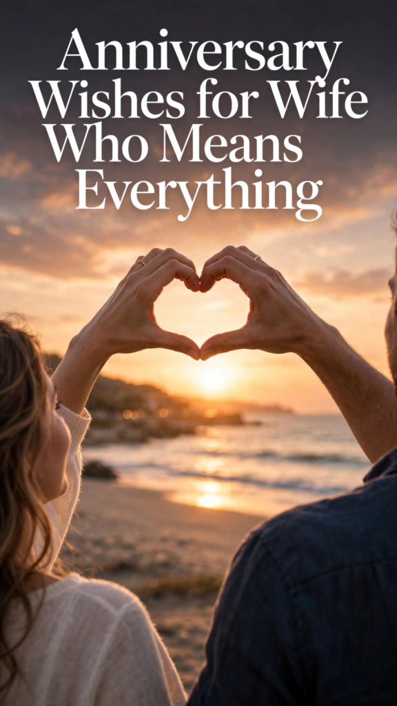 Anniversary Wishes for Wife Who Means Everything