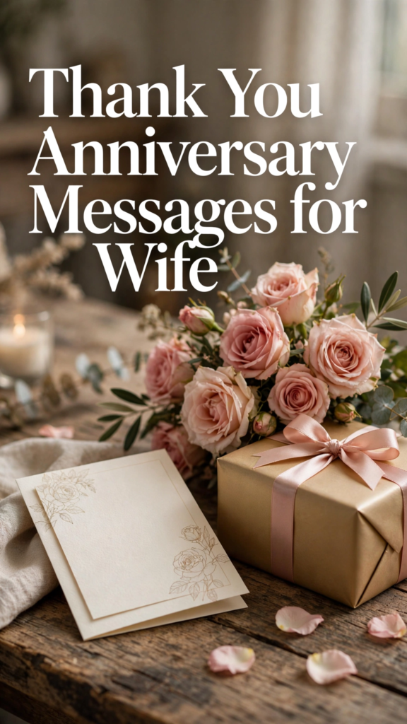 Thank You Anniversary Messages for Wife