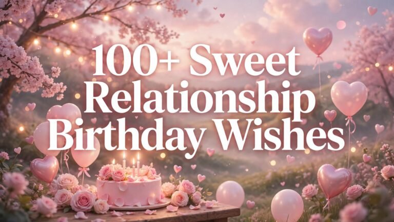 100+ Sweet Relationship Birthday Wishes to Make Their Day Special