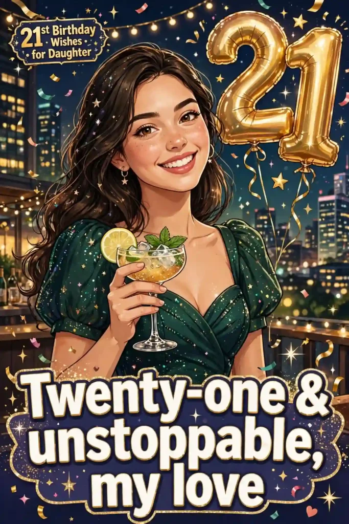 21st Birthday Wishes for Daughter