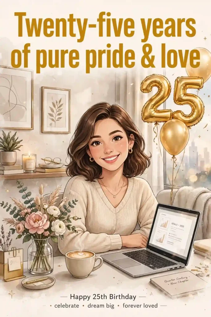 25th Birthday Wishes for Daughter