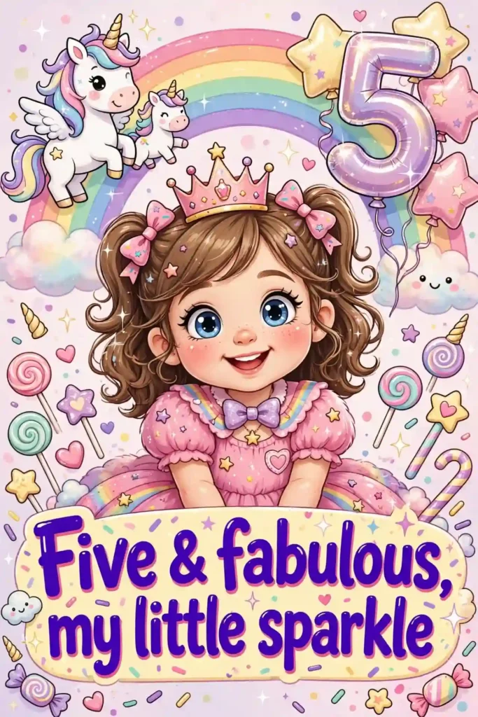 5th Birthday Wishes for Little Daughter