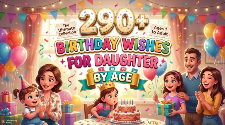 290+ Heart-Touching Birthday Wishes for Daughter by Age to Make Every Birthday Special 290+ Heart-Touching Birthday Wishes for Daughter by Age to Make Every Birthday Special