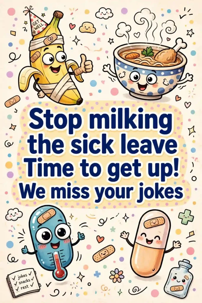 Funny Get Well Messages to Cheer Them Up